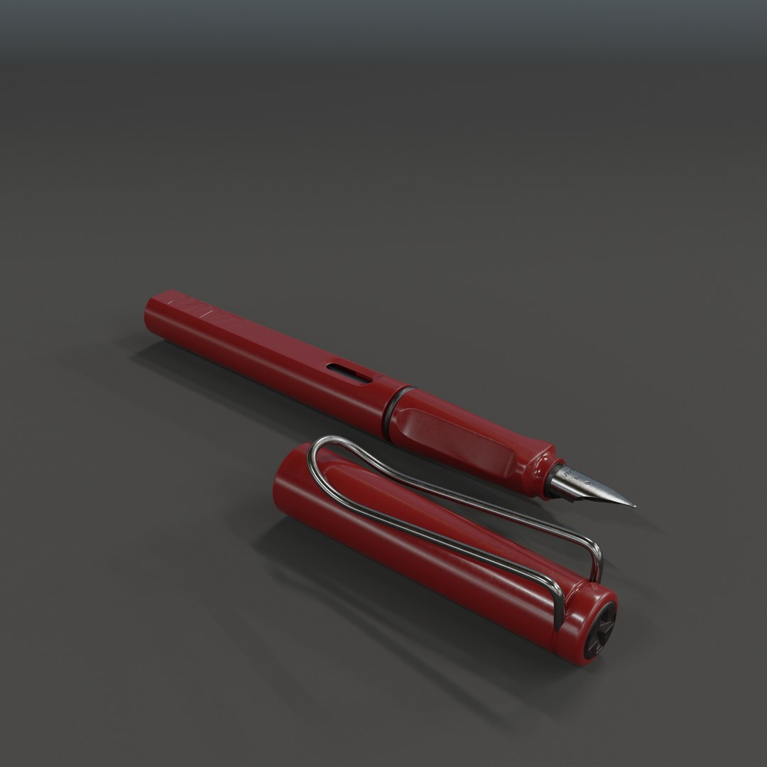 3D lamy safari fountain pen https://p.turbosquid.com/ts-thumb/rf/exCU35/fI/004_red/png/1672222449/1920x1080/fit_q87/f051fa18927cc1b26b33c71a420cc8ce733edeac/004_red.jpg