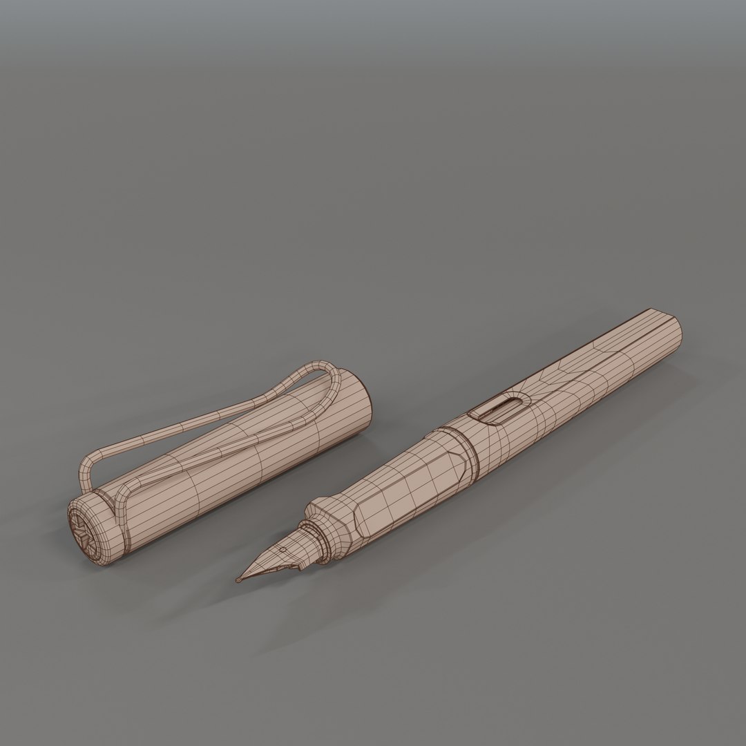 3D lamy safari fountain pen https://p.turbosquid.com/ts-thumb/rf/exCU35/pT/001_wire/png/1672222243/1920x1080/fit_q87/ed806ff6655567decf5f091fcd49312b2dea83e8/001_wire.jpg