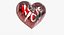 Lover Heart Shape Balloon (Double faces)