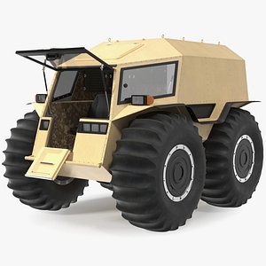 3D Sherp ATV Rigged for Cinema 4D model