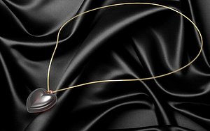 3D Heart design necklace