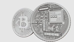 high details bitcoin model 3D model
