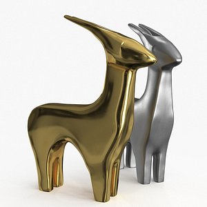 Antelope Figurines Statuette 3D