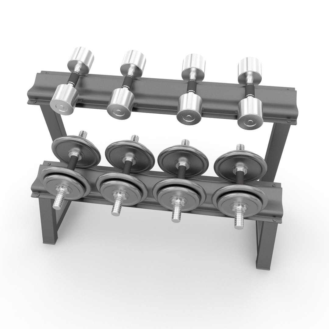Dumbbell Rack 3d Model