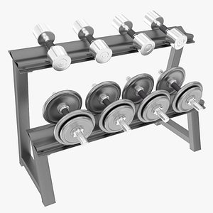 Dumbbell Rack 3D Studio Models for Download | TurboSquid