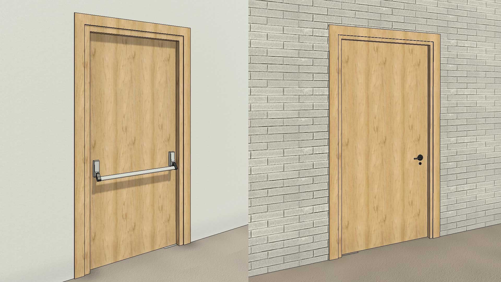 3D Emergency Exit Door Model - TurboSquid 2017047