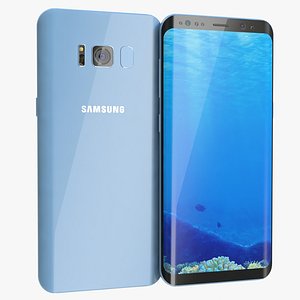 3D samsung galaxy s8 coral