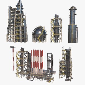 3D model nuclear refinery modules