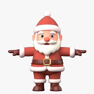 Cartoon Santa Claus 3D model