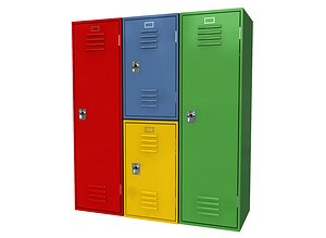 3D school locker