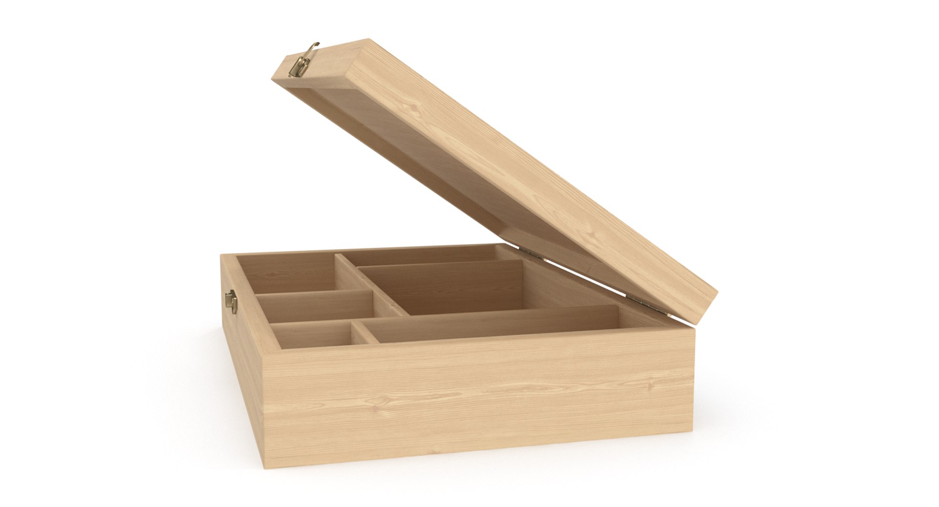 3D wooden box model - TurboSquid 1195380