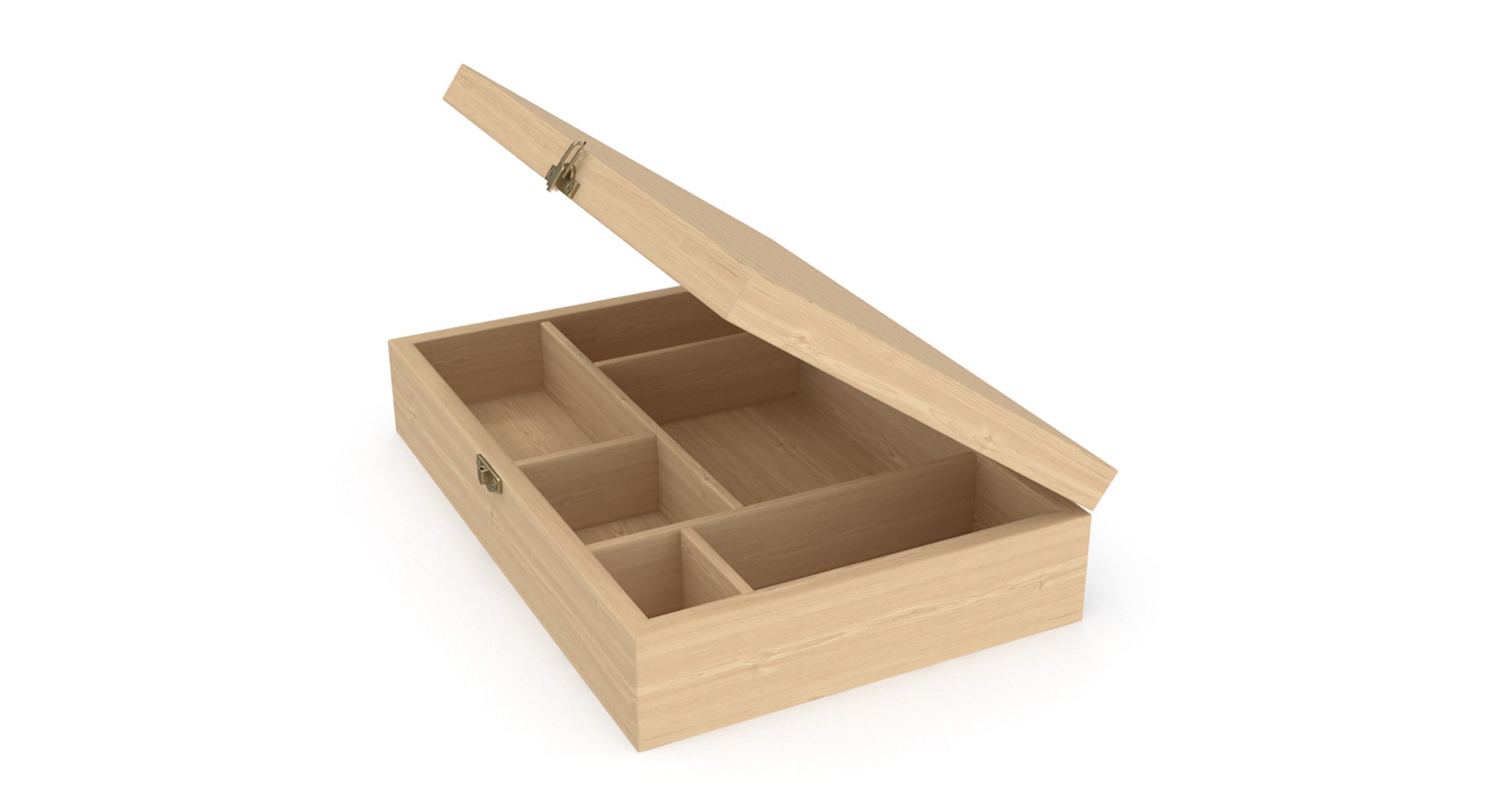 3D wooden box model - TurboSquid 1195380