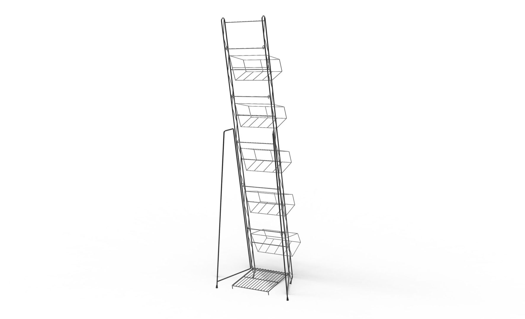 Brochure Display Stand 3D Model TurboSquid 2019086