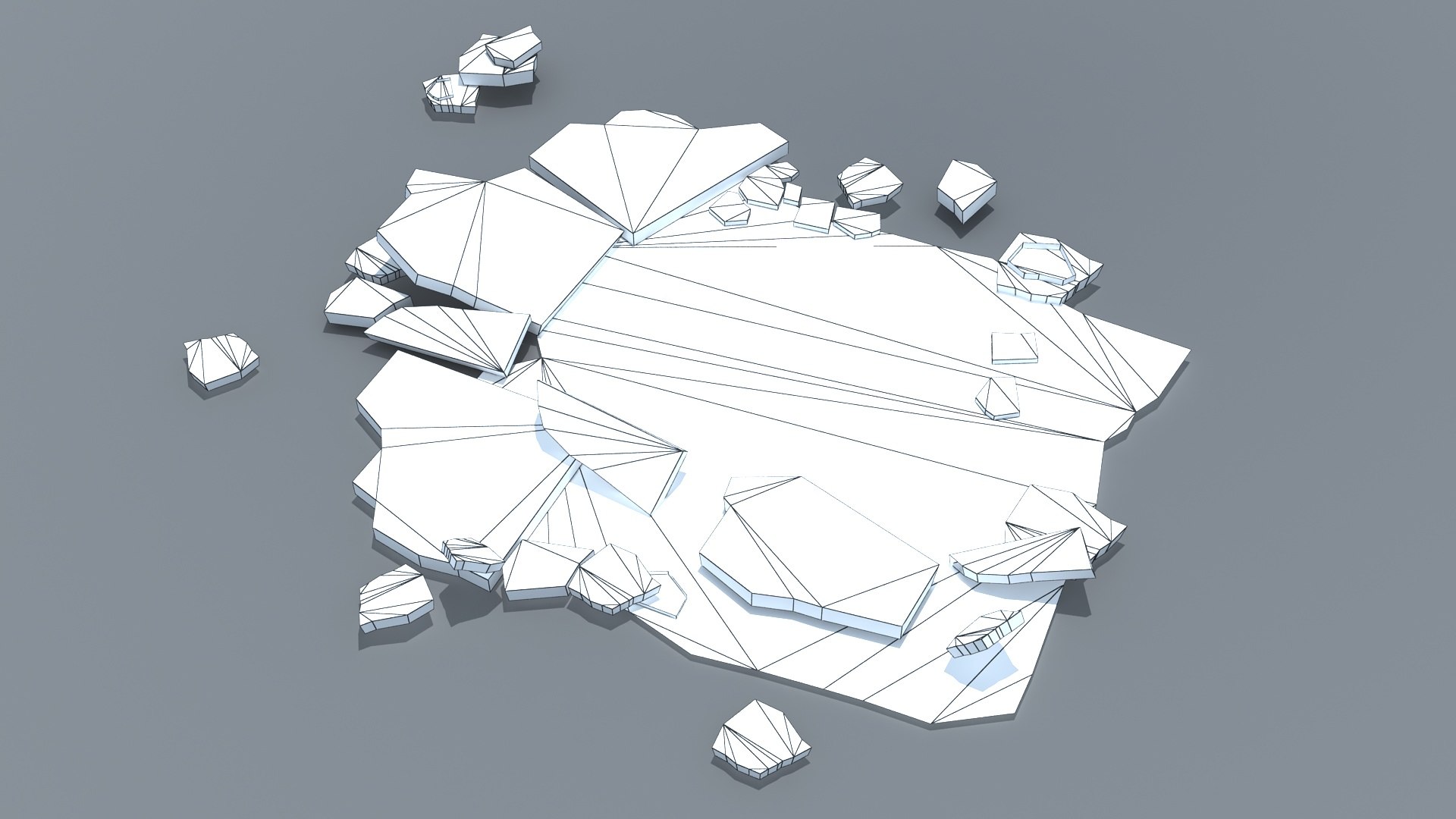 Rubble Pile 3d Model