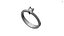 Anillo de diamantes para mujer, ligero, imprimible, listo para impresión 3DM (STL).
