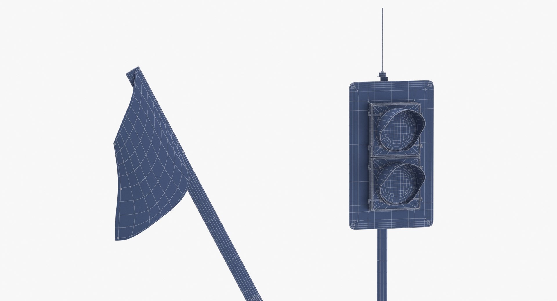 Automated Flagging Assistance Raised 3D Model - TurboSquid 2023974