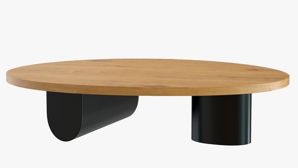 3D model Isla egg oval coffee table