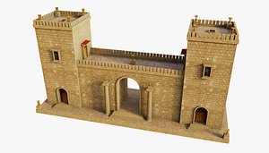 3D model Ancient Towers Gate
