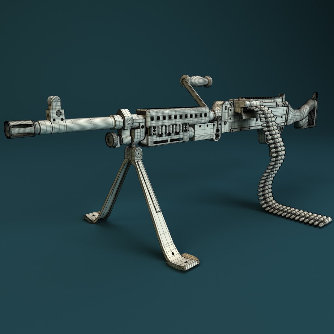 3d M240 Machine Gun
