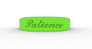 Patience Ring Female Green 3D model