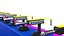 Detailed Water Gun Fun Shooting Gallery