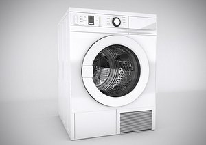 3d realistic washing machine