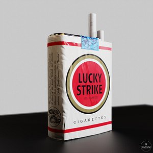 cigarette pack - lucky 3D
