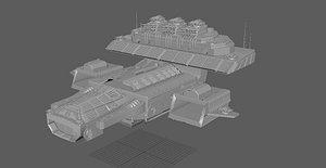 spaceship 3D model
