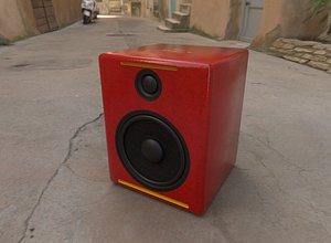 3D speaker modelled houdini