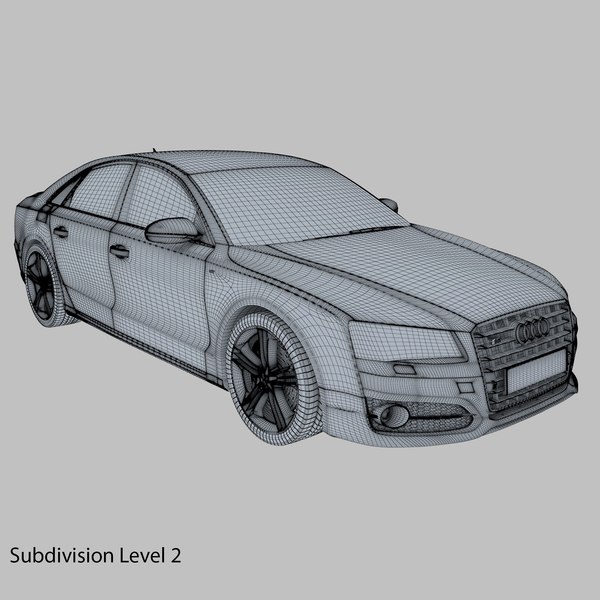 audi s8 2014 3d model