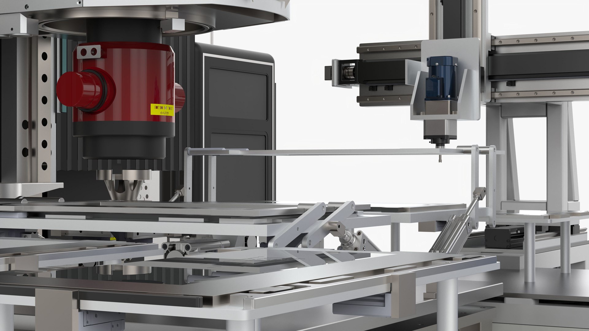 Fully Automatic Extrusion Welding Plate And Deburring Machine 3D Model ...