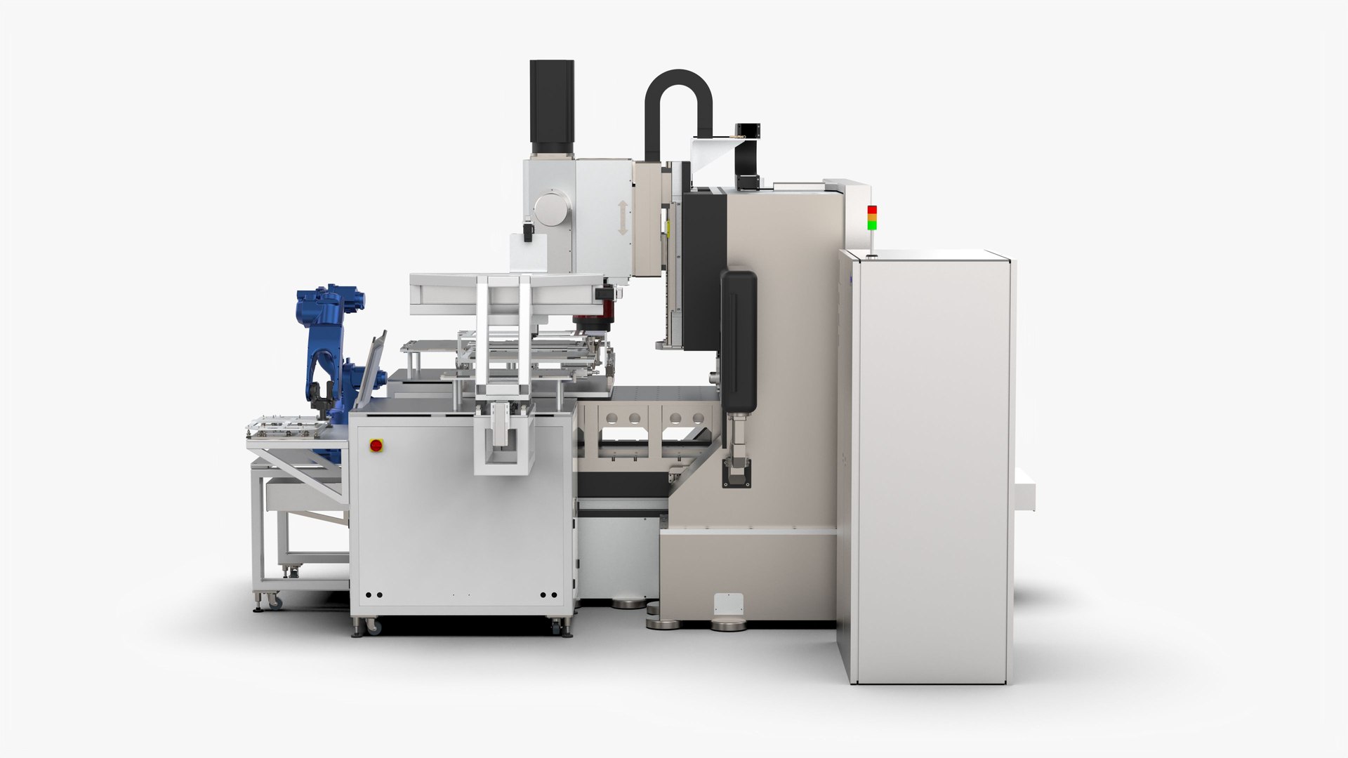 Fully Automatic Extrusion Welding Plate And Deburring Machine 3D Model ...