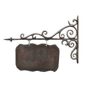 Cast iron signboard