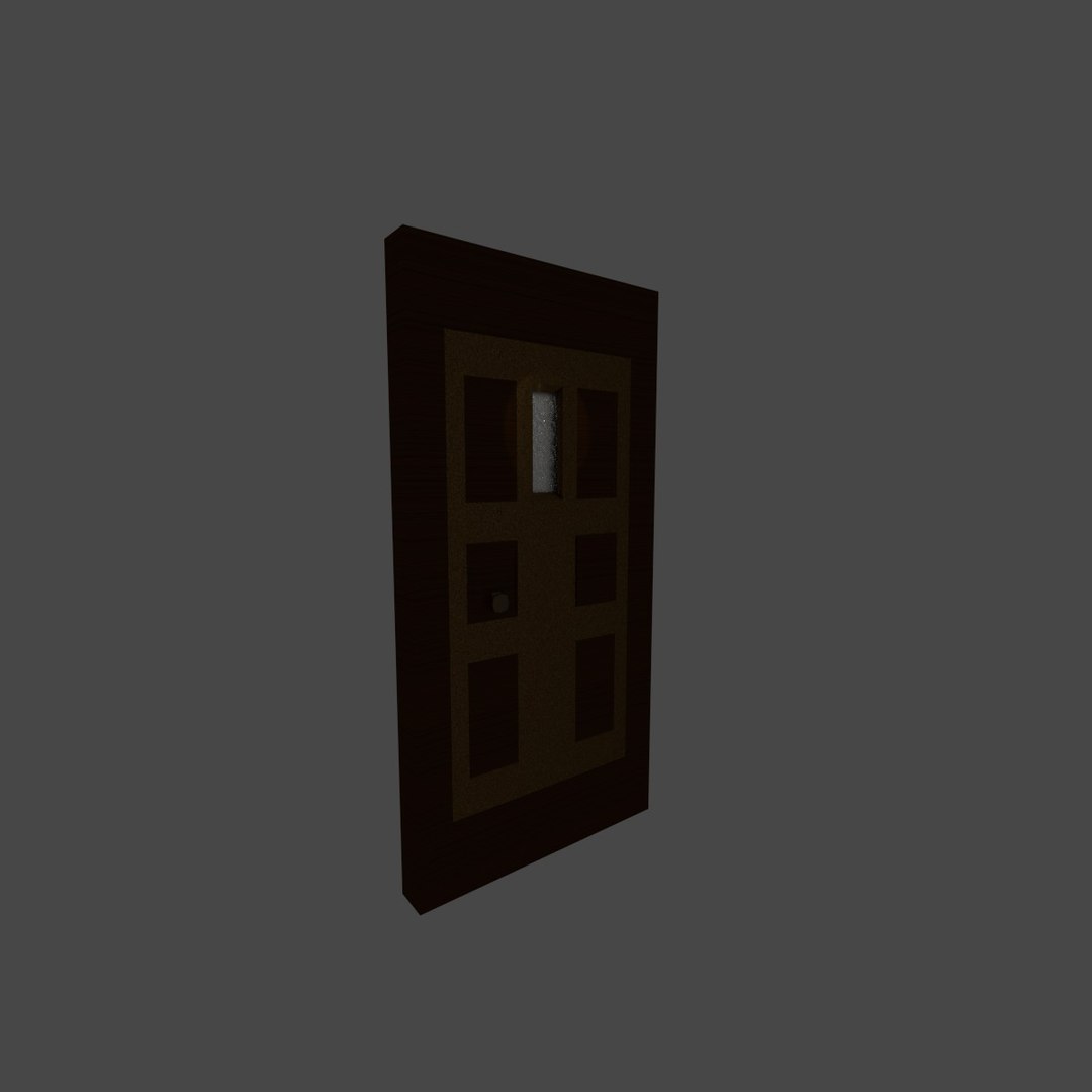 3d door blender model