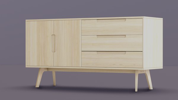 modelo 3d Consola de madera - TurboSquid 2304432