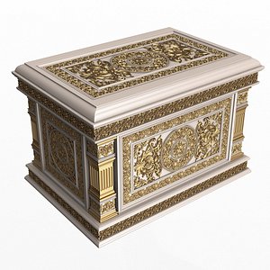 3D Chest 05 White model