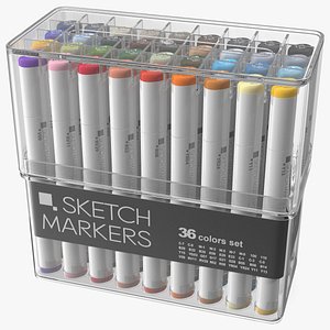 Generic Sketch Marker 36 Pack 3D