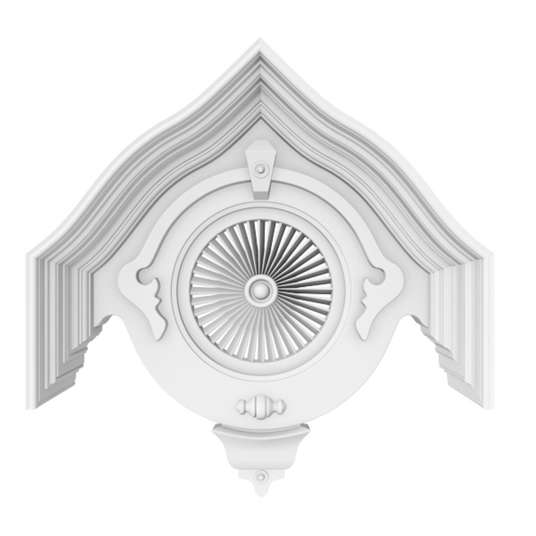 Decorative Style Gable Vent 3d Max