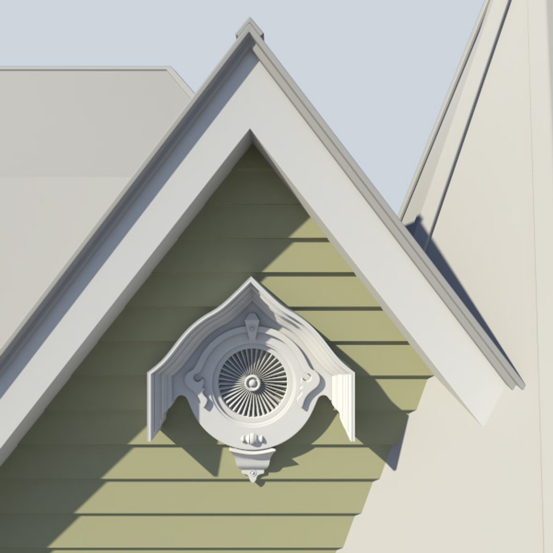 Decorative Style Gable Vent 3d Max