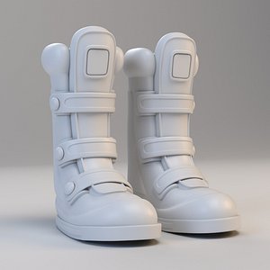 cartoon boots 3D model