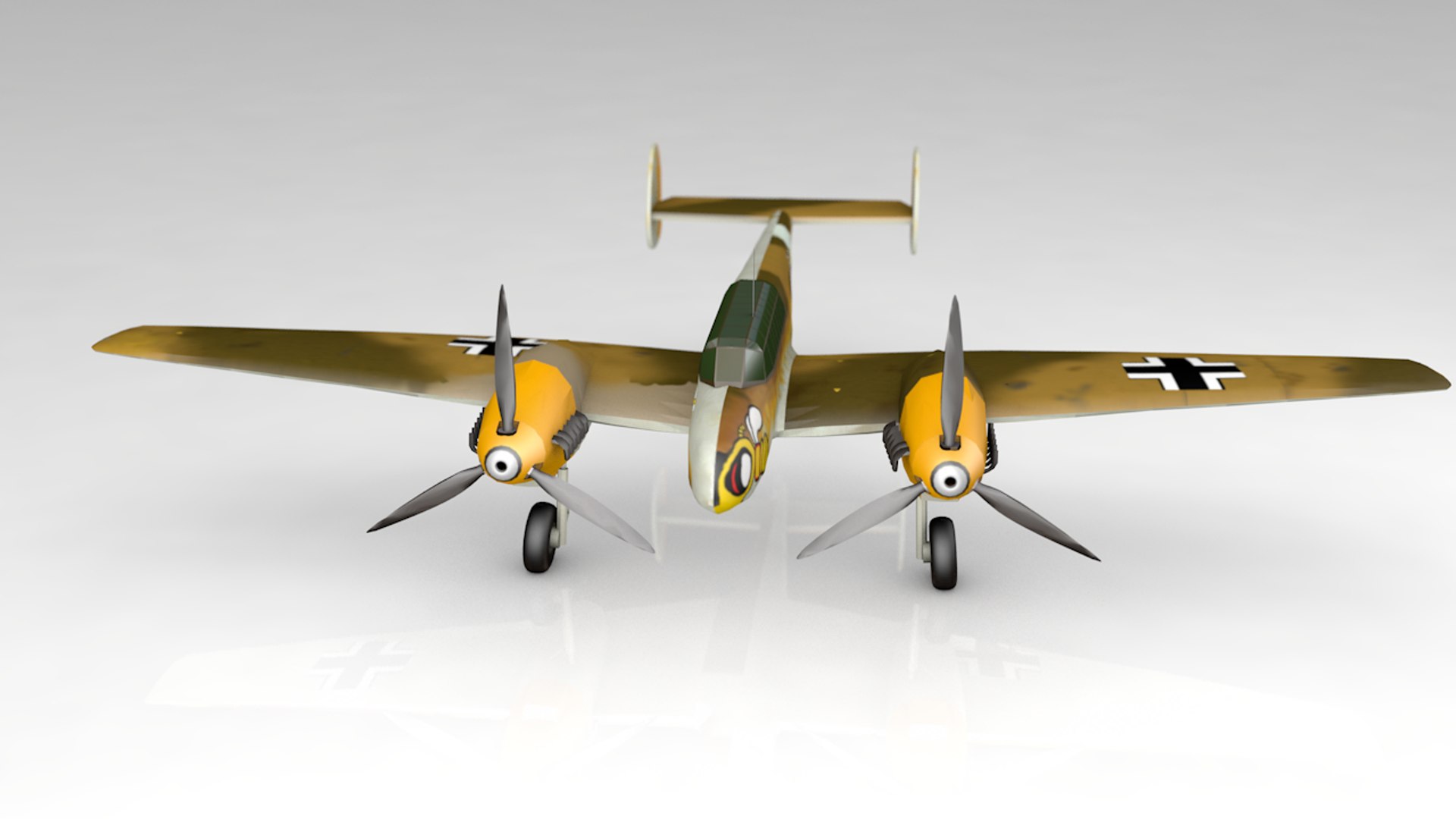 Messerschmitt Bf110f 3D Model - TurboSquid 1366848