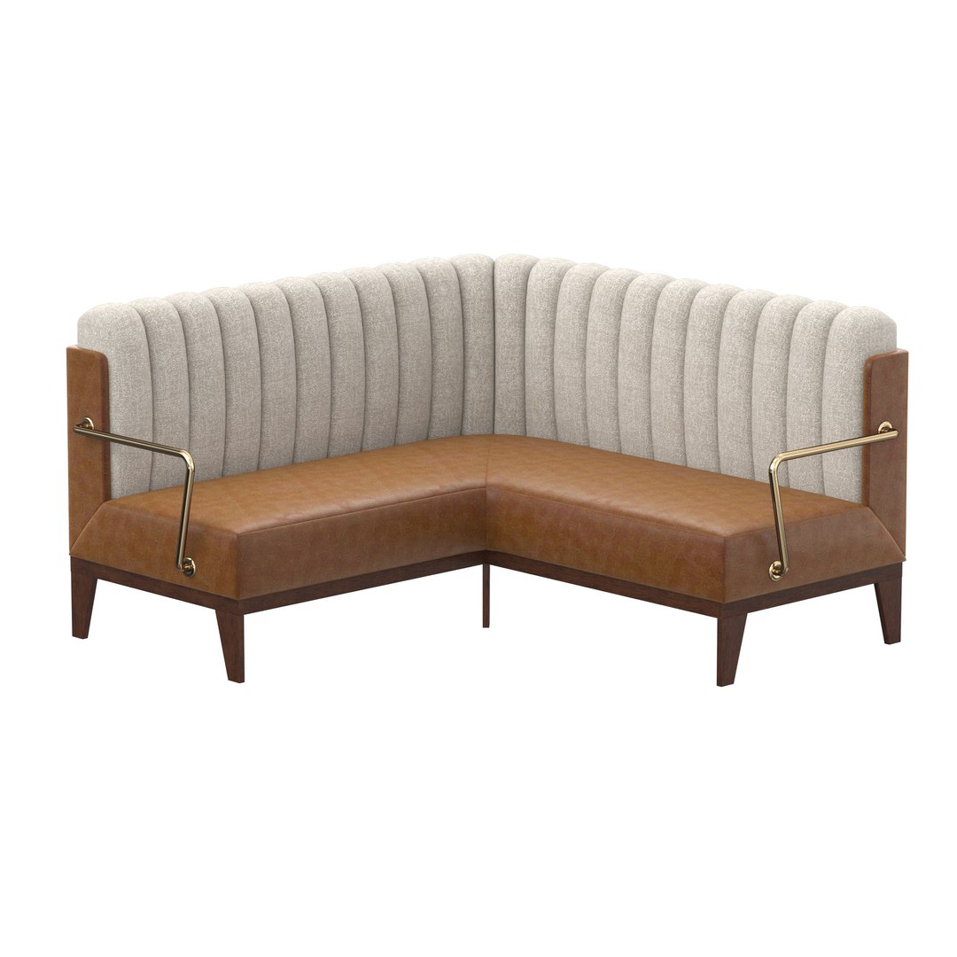 3D Banquette Leather Model - TurboSquid 2188410