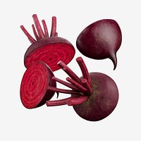 Beetroot Photorealistic Low poly 3D model
