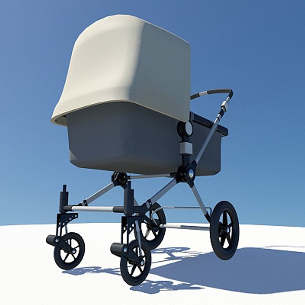 3d bugaboo baby buggy