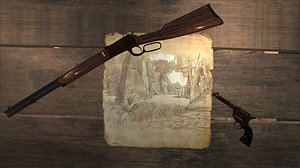 winchester repeater rifle 3D model