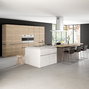 3D realistic kitchen 1