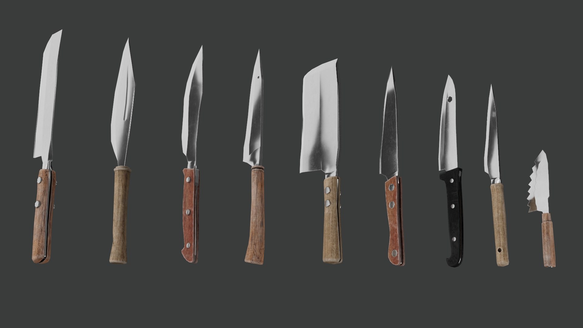 Kitchen Knife Set of 9 Kitchen Knives 3D model https://p.turbosquid.com/ts-thumb/rh/OJ5ZoS/lo/render_02/jpg/1718626623/1920x1080/fit_q87/c58a58fe8b83a1c7db373f2493d7998d8fdf4607/render_02.jpg