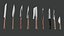 Kitchen Knife Set of 9 Kitchen Knives