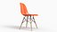 Sedia laterale in plastica Eames DSW Rusty Orange