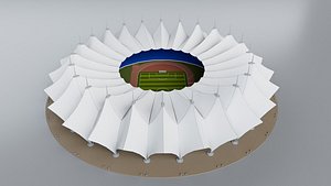 3D Riyadh King Fahd International Stadium model